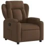 Sillón reclinable de tela marrón by , Armchairs - Ref: Foro24-372407, Price: 198,04 €, Discount: %
