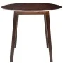 Brown MDF Round Drop Wing Table by vidaXL, Kitchen and dining tables - Ref: Foro24-245367, Price: 158,36 €, Discount: %