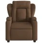 Sillón reclinable de tela marrón by , Armchairs - Ref: Foro24-372407, Price: 198,04 €, Discount: %