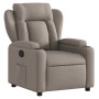 Sillón reclinable de tela gris taupe by , Armchairs - Ref: Foro24-372411, Price: 256,71 €, Discount: %