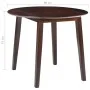 Brown MDF Round Drop Wing Table by vidaXL, Kitchen and dining tables - Ref: Foro24-245367, Price: 158,36 €, Discount: %