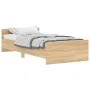 Bettgestell aus Sonoma-Eichensperrholz, 100 x 200 cm von , Betten und Lattenroste - Ref: Foro24-835934, Preis: 88,06 €, Rabat...