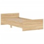 Estructura de cama madera contrachapada roble Sonoma 100x200 cm de , Camas y somieres - Ref: Foro24-835934, Precio: 84,75 €, ...