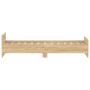 Estructura de cama madera contrachapada roble Sonoma 100x200 cm de , Camas y somieres - Ref: Foro24-835934, Precio: 84,75 €, ...