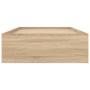 Sonoma oak bed frame 100x200 cm by , Beds and slatted bases - Ref: Foro24-3203833, Price: 118,56 €, Discount: %