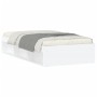 Estructura de cama blanca 100x200 cm de , Camas y somieres - Ref: Foro24-3203831, Precio: 121,18 €