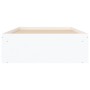 Weißer Bettrahmen 100x200 cm von , Betten und Lattenroste - Ref: Foro24-3203831, Preis: 121,30 €, Rabatt: %