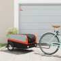 Fahrradanhänger aus schwarzem und orangefarbenem Eisen, 45 kg. von , Fahrradanhänger - Ref: Foro24-94047, Preis: 97,62 €, Rab...
