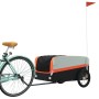 Fahrradanhänger aus schwarzem und orangefarbenem Eisen, 45 kg. von , Fahrradanhänger - Ref: Foro24-94047, Preis: 97,62 €, Rab...