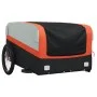 Remolque para bicicleta hierro negro y naranja 45 kg by , Bicycle trailers - Ref: Foro24-94047, Price: 95,93 €, Discount: %