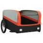 Remolque para bicicleta hierro negro y naranja 45 kg by , Bicycle trailers - Ref: Foro24-94047, Price: 95,93 €, Discount: %