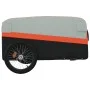 Remolque para bicicleta hierro negro y naranja 45 kg by , Bicycle trailers - Ref: Foro24-94047, Price: 95,93 €, Discount: %
