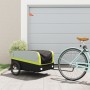 Remolque para bicicleta hierro negro y verde 45 kg by , Bicycle trailers - Ref: Foro24-94053, Price: 98,52 €, Discount: %