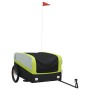 Remolque para bicicleta hierro negro y verde 45 kg by , Bicycle trailers - Ref: Foro24-94053, Price: 98,52 €, Discount: %