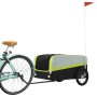 Remolque para bicicleta hierro negro y verde 45 kg by , Bicycle trailers - Ref: Foro24-94053, Price: 98,52 €, Discount: %