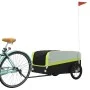 Remolque para bicicleta hierro negro y verde 45 kg by , Bicycle trailers - Ref: Foro24-94053, Price: 96,80 €, Discount: %