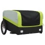 Remolque para bicicleta hierro negro y verde 45 kg by , Bicycle trailers - Ref: Foro24-94053, Price: 96,80 €, Discount: %