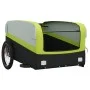 Remolque para bicicleta hierro negro y verde 45 kg by , Bicycle trailers - Ref: Foro24-94053, Price: 96,80 €, Discount: %