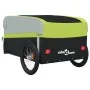 Remolque para bicicleta hierro negro y verde 45 kg by , Bicycle trailers - Ref: Foro24-94053, Price: 96,80 €, Discount: %