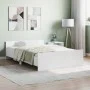 Bed frame with white headboard and footboard 120x200 cm by , Beds and slatted bases - Ref: Foro24-3203740, Price: 132,82 €, D...