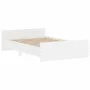 Bed frame with white headboard and footboard 120x200 cm by , Beds and slatted bases - Ref: Foro24-3203740, Price: 132,82 €, D...