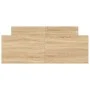 Bed frame with Sonoma oak headboard and footboard 120x200 cm by , Beds and slatted bases - Ref: Foro24-3203742, Price: 141,11...