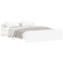 Bed frame with white headboard and footboard 150x200 cm by , Beds and slatted bases - Ref: Foro24-3203754, Price: 126,93 €, D...