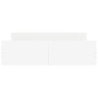Bed frame with white headboard and footboard 150x200 cm by , Beds and slatted bases - Ref: Foro24-3203754, Price: 126,93 €, D...