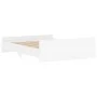 Estructura de cama con cabecero piecero blanco 150x200 cm de , Camas y somieres - Ref: Foro24-3203754, Precio: 125,38 €, Desc...