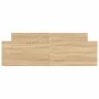 Bed frame with Sonoma oak headboard and footboard 150x200 cm by , Beds and slatted bases - Ref: Foro24-3203756, Price: 121,79...