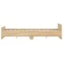 Bed frame with Sonoma oak headboard and footboard 150x200 cm by , Beds and slatted bases - Ref: Foro24-3203756, Price: 121,79...