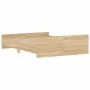 Bed frame with Sonoma oak headboard and footboard 150x200 cm by , Beds and slatted bases - Ref: Foro24-3203756, Price: 121,79...