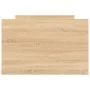 Bed frame with Sonoma oak headboard and footboard 75x190 cm by , Beds and slatted bases - Ref: Foro24-3203819, Price: 128,56 ...