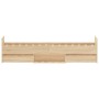 Bed frame with Sonoma oak headboard and footboard 75x190 cm by , Beds and slatted bases - Ref: Foro24-3203819, Price: 126,64 ...