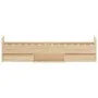 Bed frame with Sonoma oak headboard and footboard 75x190 cm by , Beds and slatted bases - Ref: Foro24-3203819, Price: 128,56 ...