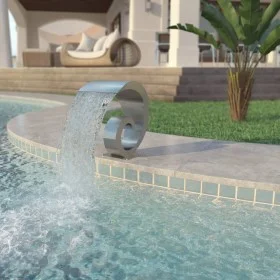 Stainless steel pool fountain 50x30x53 cm silver by vidaXL, Fountains and waterfalls - Ref: Foro24-43693, Price: 320,90 €, Di...