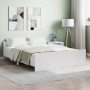 Bed frame with headboard and footboard white 140x190 cm by , Beds and slatted bases - Ref: Foro24-3203782, Price: 177,99 €, D...