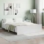 Bed frame with headboard and footboard white 140x190 cm by , Beds and slatted bases - Ref: Foro24-3203782, Price: 173,95 €, D...