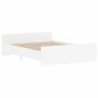 Bettgestell mit Kopf- und Fußteil weiß 140x190 cm von , Betten und Lattenroste - Ref: Foro24-3203782, Preis: 177,99 €, Rabatt: %