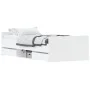 Estructura de cama con cabecero piecero blanca 100x200 cm de , Camas y somieres - Ref: Foro24-3203796, Precio: 211,56 €, Desc...