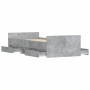 Concrete gray bed frame with headboard and footboard 90x200cm by , Beds and slatted bases - Ref: Foro24-3203806, Price: 196,0...