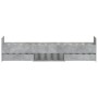 Concrete gray bed frame with headboard and footboard 90x200cm by , Beds and slatted bases - Ref: Foro24-3203806, Price: 196,0...