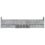 Concrete gray bed frame with headboard and footboard 90x200cm by , Beds and slatted bases - Ref: Foro24-3203806, Price: 197,1...