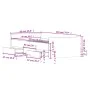 Concrete gray bed frame with headboard and footboard 90x200cm by , Beds and slatted bases - Ref: Foro24-3203806, Price: 197,1...