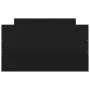 Bed frame with black headboard and footboard 90x200 cm by , Beds and slatted bases - Ref: Foro24-3203804, Price: 221,59 €, Di...