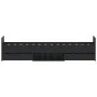 Bed frame with black headboard and footboard 90x200 cm by , Beds and slatted bases - Ref: Foro24-3203804, Price: 221,59 €, Di...