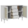 Sideboard SENJA aus Rattanoptik, Kiefernholz weiß 112x40x80 cm von , Sideboards - Ref: Foro24-358026, Preis: 134,12 €, Rabatt: %