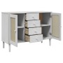 Sideboard SENJA aus Rattanoptik, Kiefernholz weiß 112x40x80 cm von , Sideboards - Ref: Foro24-358026, Preis: 135,48 €, Rabatt: %