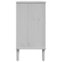 Sideboard SENJA aus Rattanoptik, Kiefernholz weiß 112x40x80 cm von , Sideboards - Ref: Foro24-358026, Preis: 135,48 €, Rabatt: %
