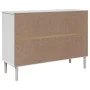 Sideboard SENJA aus Rattanoptik, Kiefernholz weiß 112x40x80 cm von , Sideboards - Ref: Foro24-358026, Preis: 134,12 €, Rabatt: %